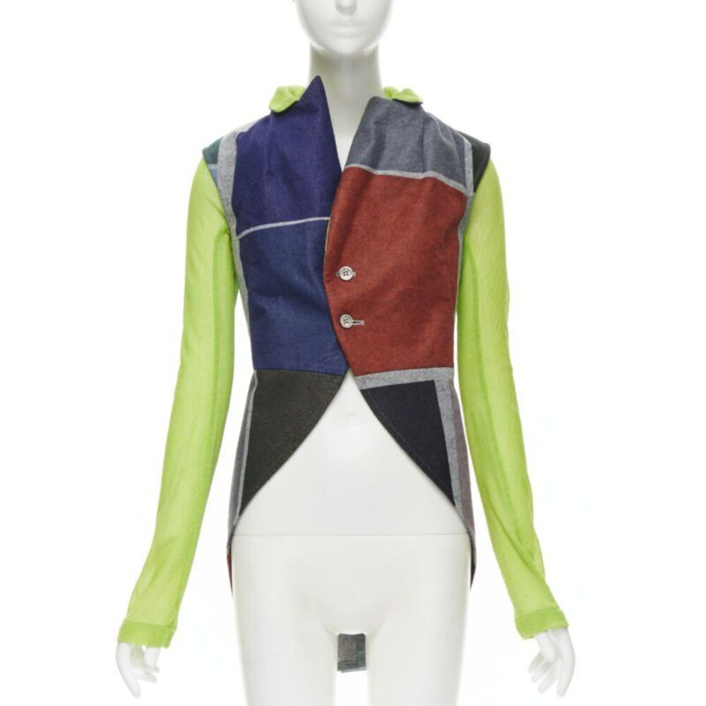 Comme des Garcons colorblock layers layered vest